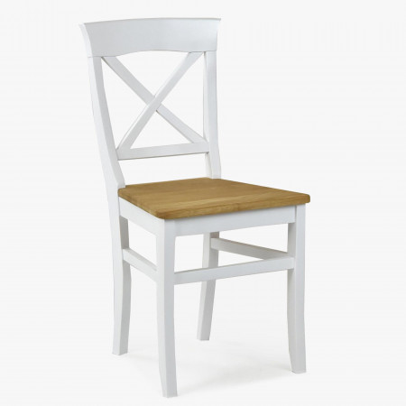 Dubová židle Torina dub + bíla , Jídelní židle Dub- 1