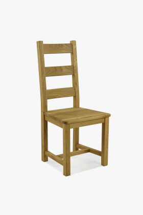 Masivní židle dubová, Ledder