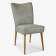 Elegantní židle valencia - kulaté nohy dub, šedá mátové , Jídelní židle- 1