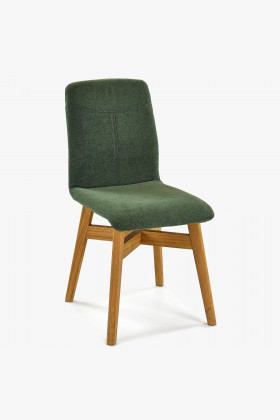 Židle jídelní YORK, zelená - easy clean