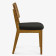 Jídelní židle dubová - kožený černý sedák , Jídelna- 4