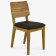 Jídelní židle dubová - kožený černý sedák , Jídelna- 1