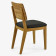 Jídelní židle dubová - kožený černý sedák , Jídelna- 5