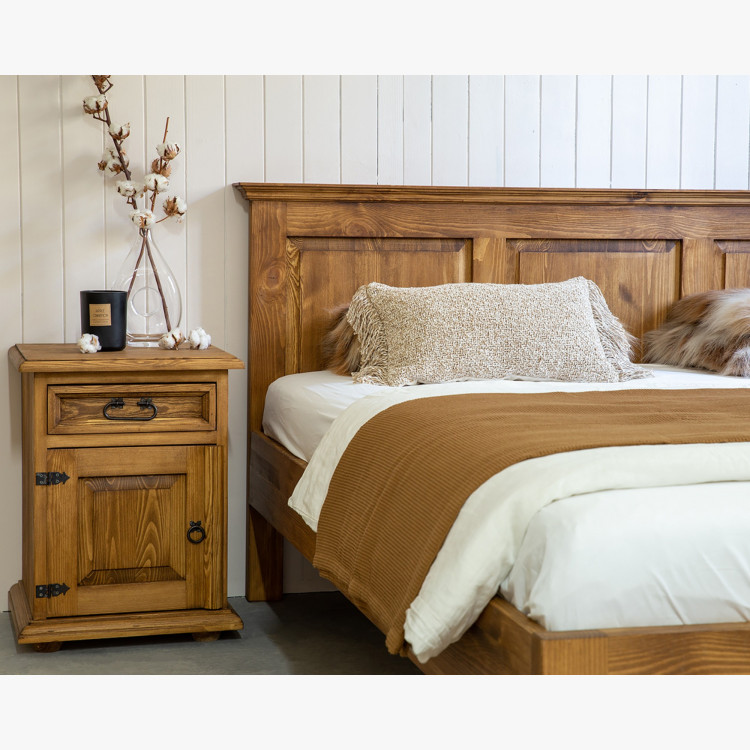 Manželská postel v rustikálním stylu 160 x 200 , Postele- 5