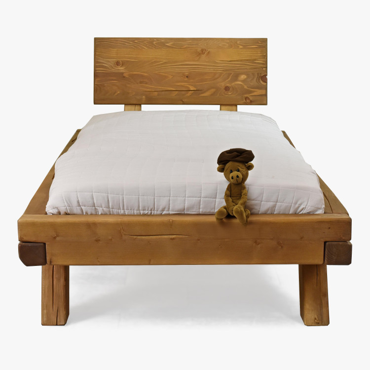 Jednolůžková postel z trámů Miky 90 x 200 cm , Jednolůžkové postele- 6