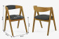 Jidelní židle dub Maja, grafitová barva , Jídelní židle- 7