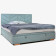Čaluněná postel 160 x 200 s úložným prostorem mátová, alma , Postele- 1
