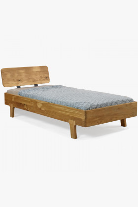 Jednolůžková postel z masivu dub 90 x 200 cm