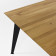 Stůl z masivu dub - matný lak s ocelovýma nohama, 197 x 100 , Jídelní stoly- 8