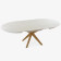 Kulatý jídelní stůl bílý - rozkladací Ø127 cm , Jídelní stoly- 5