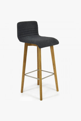 Barová židle dubová, tmavě šedá Arosa , Barové židle- 1