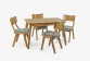 Rozkládací stůl z masívu 120 x 80 , Jídelní stoly- 12