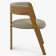 Luxusní dubové křeslo v šedě béžové látce , Jídelní židle- 4
