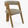 Luxusní dubové křeslo v šedě béžové látce , Jídelní židle- 1