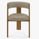 Luxusní dubové křeslo v šedě béžové látce , Jídelní židle- 6