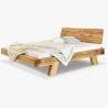 Dubová luxusní postel z trámů, Manželská Mia 140 x 200 cm , Postele- 3