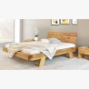 Dubová luxusní postel z trámů, Manželská Mia 140 x 200 cm , Postele- 4