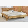 Dubová luxusní postel z trámů, Manželská Mia 140 x 200 cm , Postele- 7