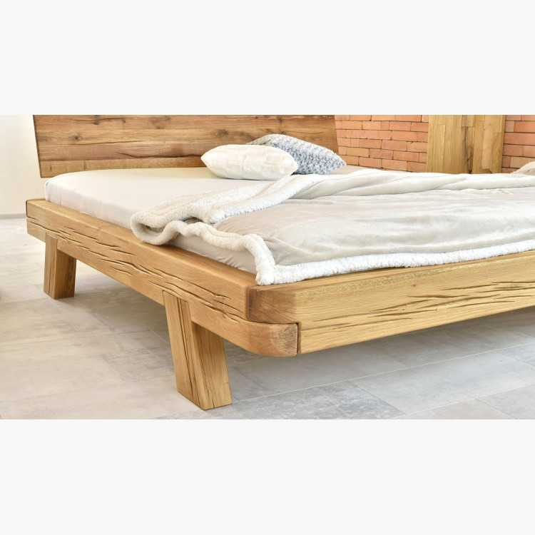 Dubová luxusní postel z trámů, Manželská Mia 140 x 200 cm , Postele- 9