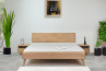 Dubová manželská postel barva dub bílý , Manželské postele z masivu- 9