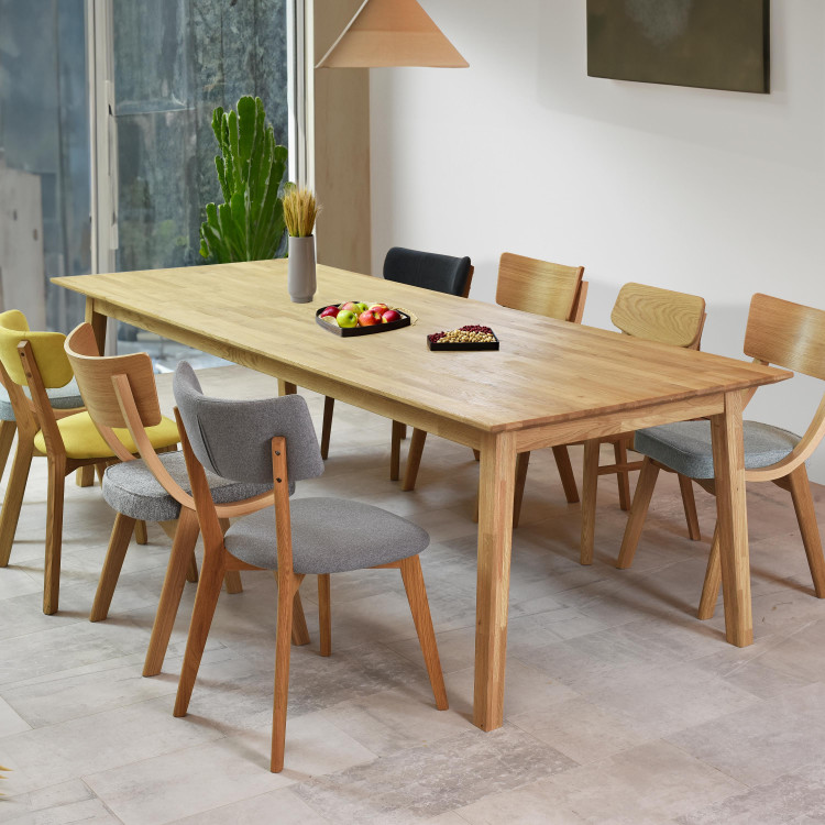 Dřevěný dubový stůl až pro 10 lidí 250 x 100 cm , Jídelní stoly- 1