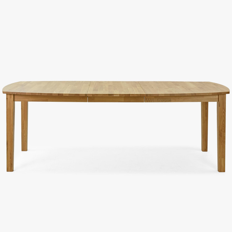 Dřevěný dubový rozkládací stůl 160 - 210 cm, matný lak , Jídelní stoly- 3