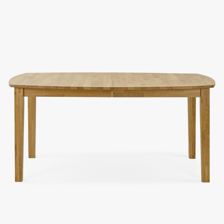 Dřevěný dubový rozkládací stůl 160 - 210 cm, matný lak , Jídelní stoly- 4