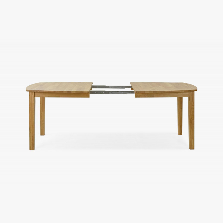 Dřevěný dubový rozkládací stůl 160 - 210 cm, matný lak , Jídelní stoly- 14