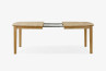 Dřevěný dubový rozkládací stůl 160 - 210 cm, matný lak , Jídelní stoly- 14