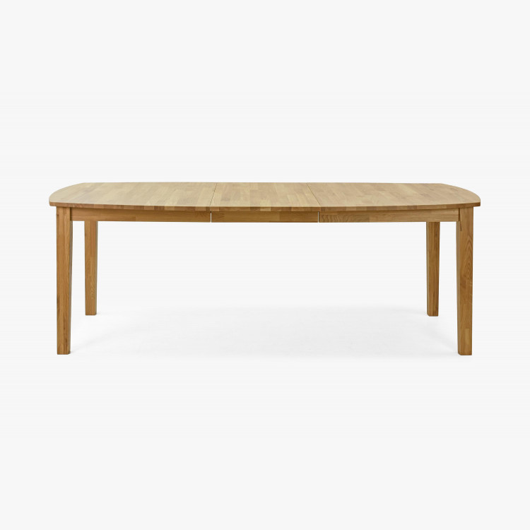 Dřevěný dubový rozkládací stůl 160 - 210 cm, matný lak , Jídelní stoly- 13