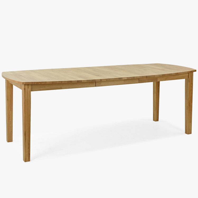 Dřevěný dubový rozkládací stůl 160 - 210 cm, matný lak , Jídelní stoly- 1