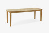 Dřevěný dubový rozkládací stůl 160 - 210 cm, matný lak , Jídelní stoly- 15