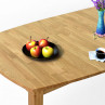 Dřevěný dubový rozkládací stůl 160 - 210 cm, matný lak , Jídelní stoly- 7