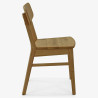 Dřevěný set 4 židlí a stolu z masiv dub , Jídelní sety- 5