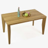 Dřevěný set 4 židlí a stolu z masiv dub , Jídelní sety- 12