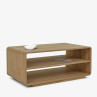 Zaoblený dřevěný konferenční stolek , Konferenční stolky- 5