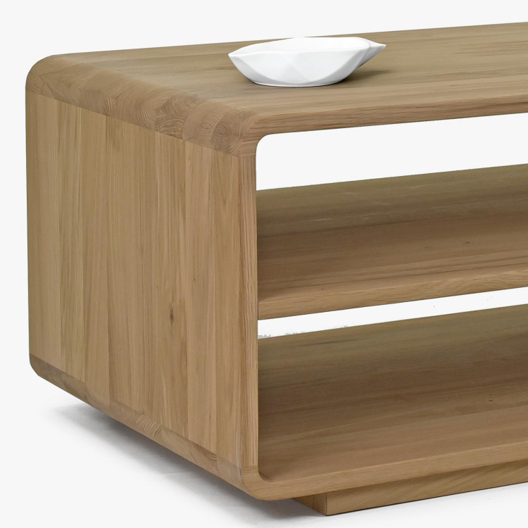 Zaoblený dřevěný konferenční stolek , Konferenční stolky- 6