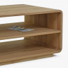 Zaoblený dřevěný konferenční stolek , Konferenční stolky- 7