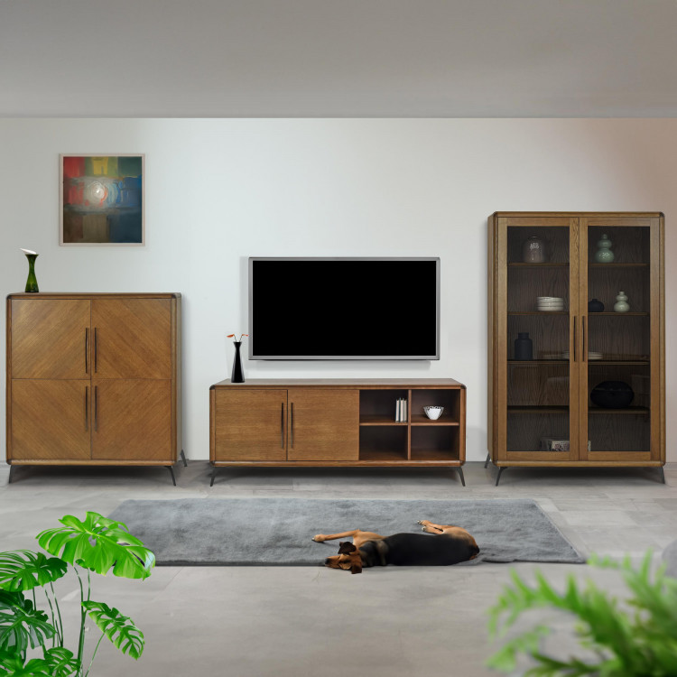 Nábytek do obývacího pokoje barva ořech , Obývací stěny- 1