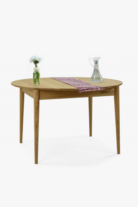 Dřevěný kulatý  stůl ze dřeva dub Ø 120 CM , Jídelní stoly- 1
