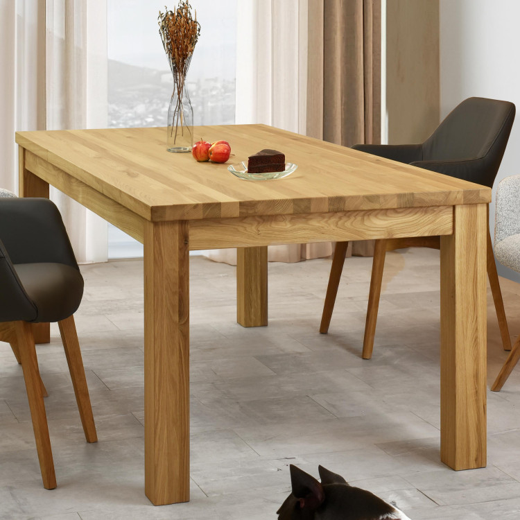 Masívny dubový jedálenský stôl 200 × 100 cm