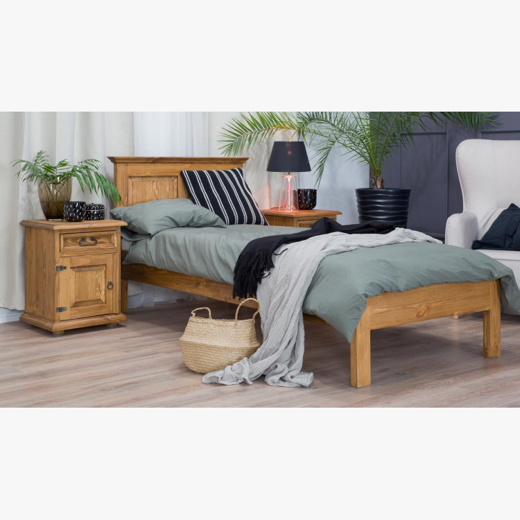 Jednolůžková postel rustikální , Selský nábytek- 2