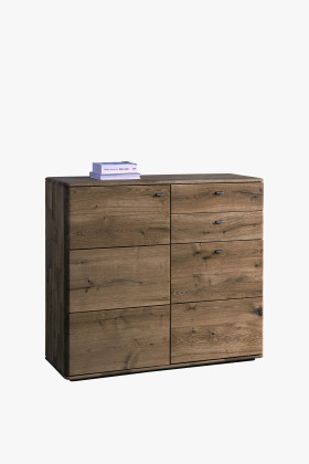 Vysoká komoda z dubu do obýváku, Typ 46 DP