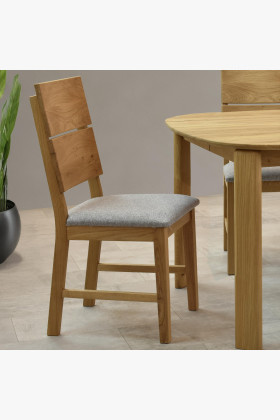 Dubová židle Nora - šedá- MEGA akce 2