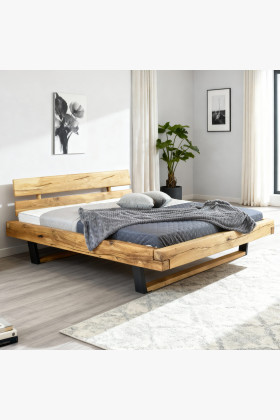 Moderní postel z masívu dub na nohách, Laura 160 x 200 cm