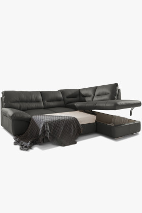 Rohová sedací souprava - pravá kůže fango, William roh v pravo 2