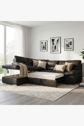 Rohová sedací souprava - pravá kůže ESPRESSO, William roh v levo 2