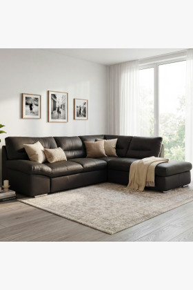 Rohová sedací souprava - pravá kůže ESPRESSO, William roh v pravo 2