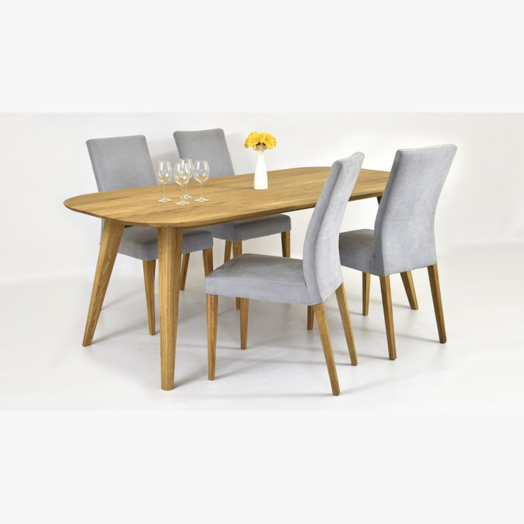 Dubový stůl otawa a židle moderní madrid