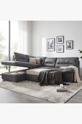 Rohová sedací souprava - pravá kůže STONE, William roh v levo 2